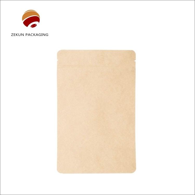 EXW Customized Printing Kraft Paper Zip Lock Bag with Customized Printing and EXW Term
