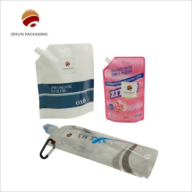 BOPP/CPP Eco Friendly Spout Bags 10 цветов ПЭТ/ОПП/ПВХ многоразовое использование